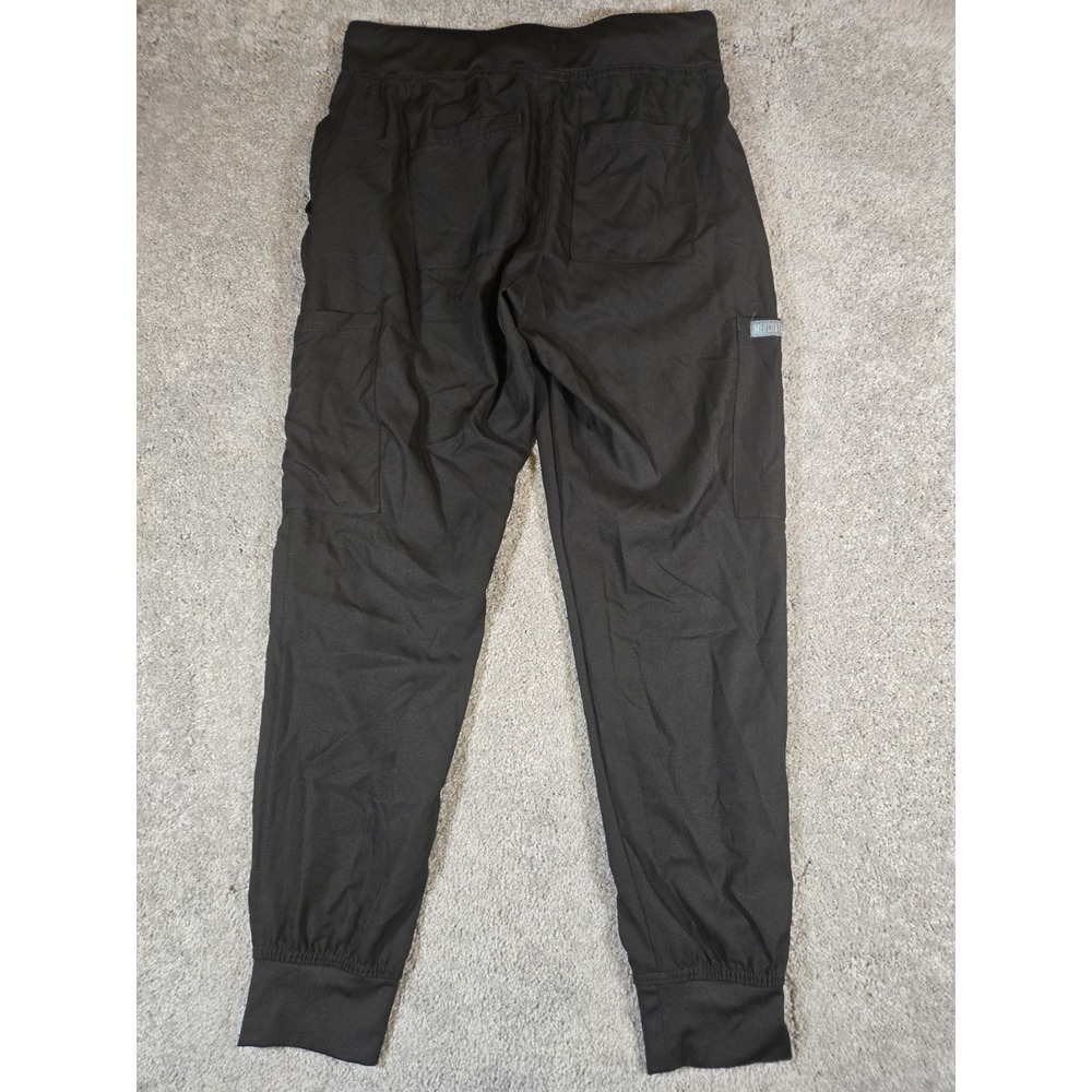 Med Couture Insight Jogger Scrub Pants Womens Small Black Cargo Pocket Medical - Picture 7 of 8